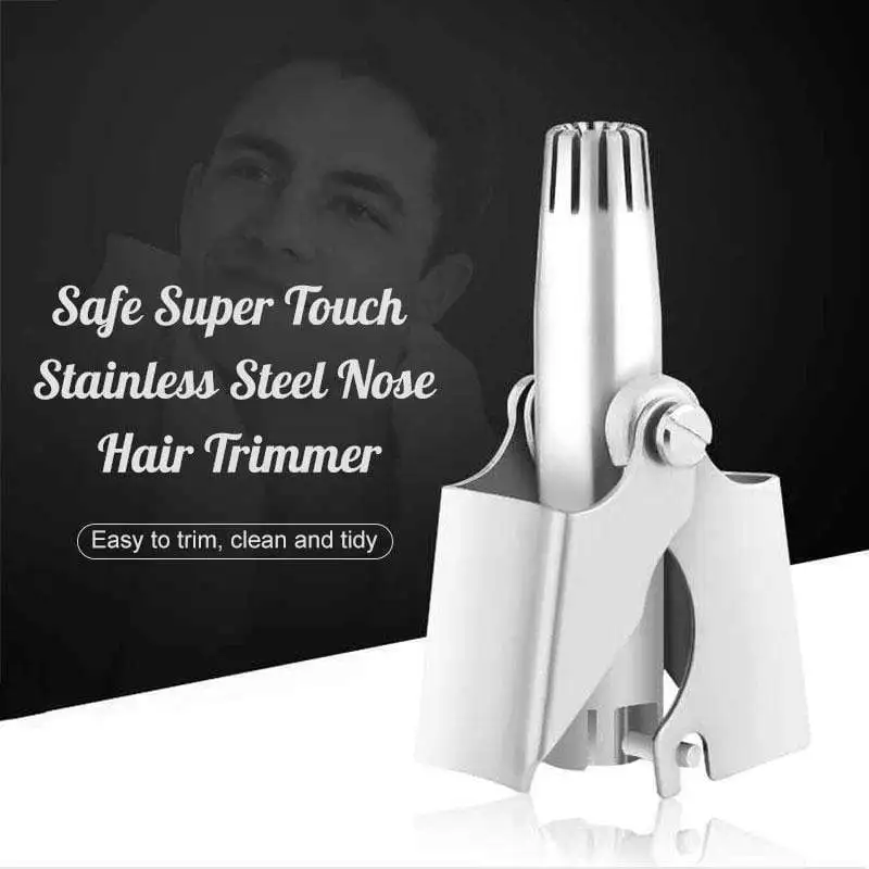 Gold Nose hair trimmer for men Allergy-free, Manual, Battery-free, Waterproof, Painless with Twelve Dual-Edged blades
Gold Nose hair trimmer for men Allergy-free, Manual, Battery-free, Waterproof, Painless with Twelve Dual-Edged blades