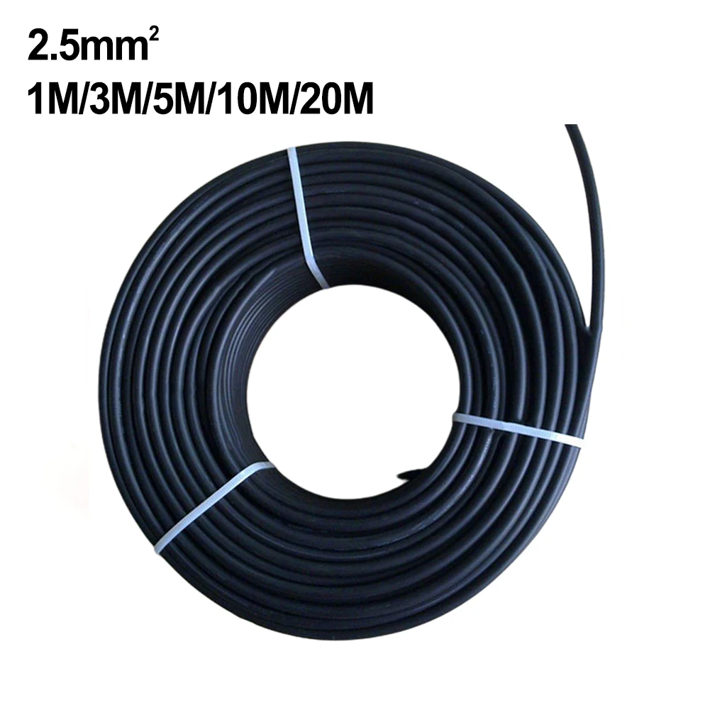 2.5m㎡ Black Red Solar Panel Extension Cable Wire PV Connector 10AWG 3/5/10/20M IP67 High Quality Solar Photovoltaic Cable
2.5m㎡ Black Red Solar Panel Extension Cable Wire PV Connector 10AWG 3/5/10/20M IP67 High Quality Solar Photovoltaic Cable