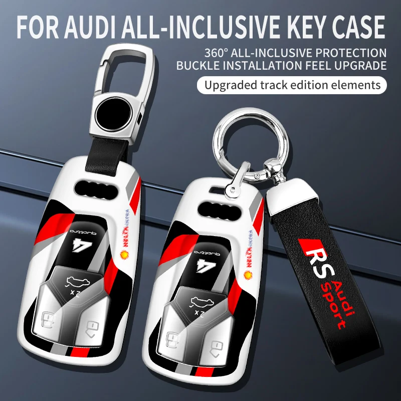 Brand New ABS+TPU Fashion Car Key Case Bag For Audi A4 B9 A5 Q5 Q7 8W S4 S5 TT 8S RS Accessories
Brand New ABS+TPU Fashion Car Key Case Bag For Audi A4 B9 A5 Q5 Q7 8W S4 S5 TT 8S RS Accessories