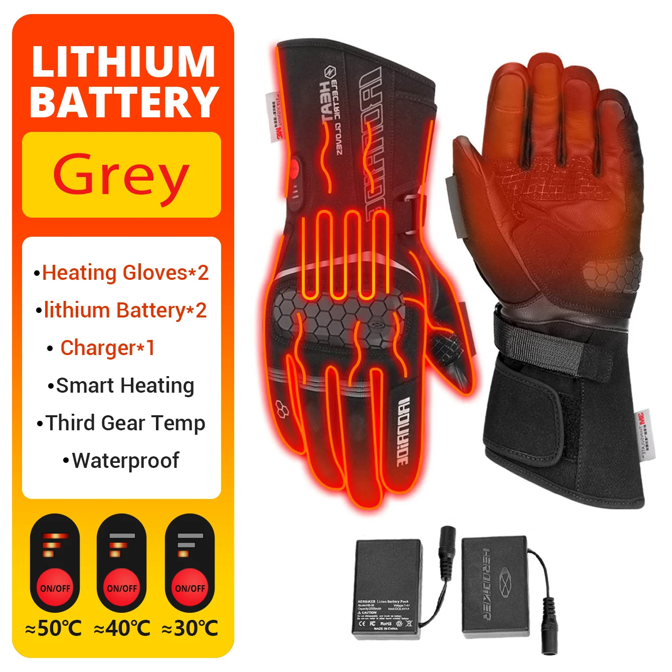 Перчатки для мотоциклистов с подогревом на батарейках, 100% водонепроницаемые
Перчатки для мотоциклистов с подогревом на батарейках, 100% водонепроницаемые