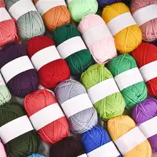 25g Soft Milk Cotton Knitting Yarn Anti-Pilling High Quality Knitting 4ply Cotton Yarn For Crochet Scarf Sweater Hat Doll Craft
