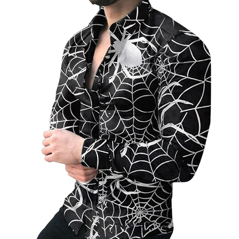 2022 Men's Long Sleeved Shirt Large Size Spring and Autumn Leisure Personalized Fashion Printed Shirt Men's Wear 
2022 Men's Long Sleeved Shirt Large Size Spring and Autumn Leisure Personalized Fashion Printed Shirt Men's Wear