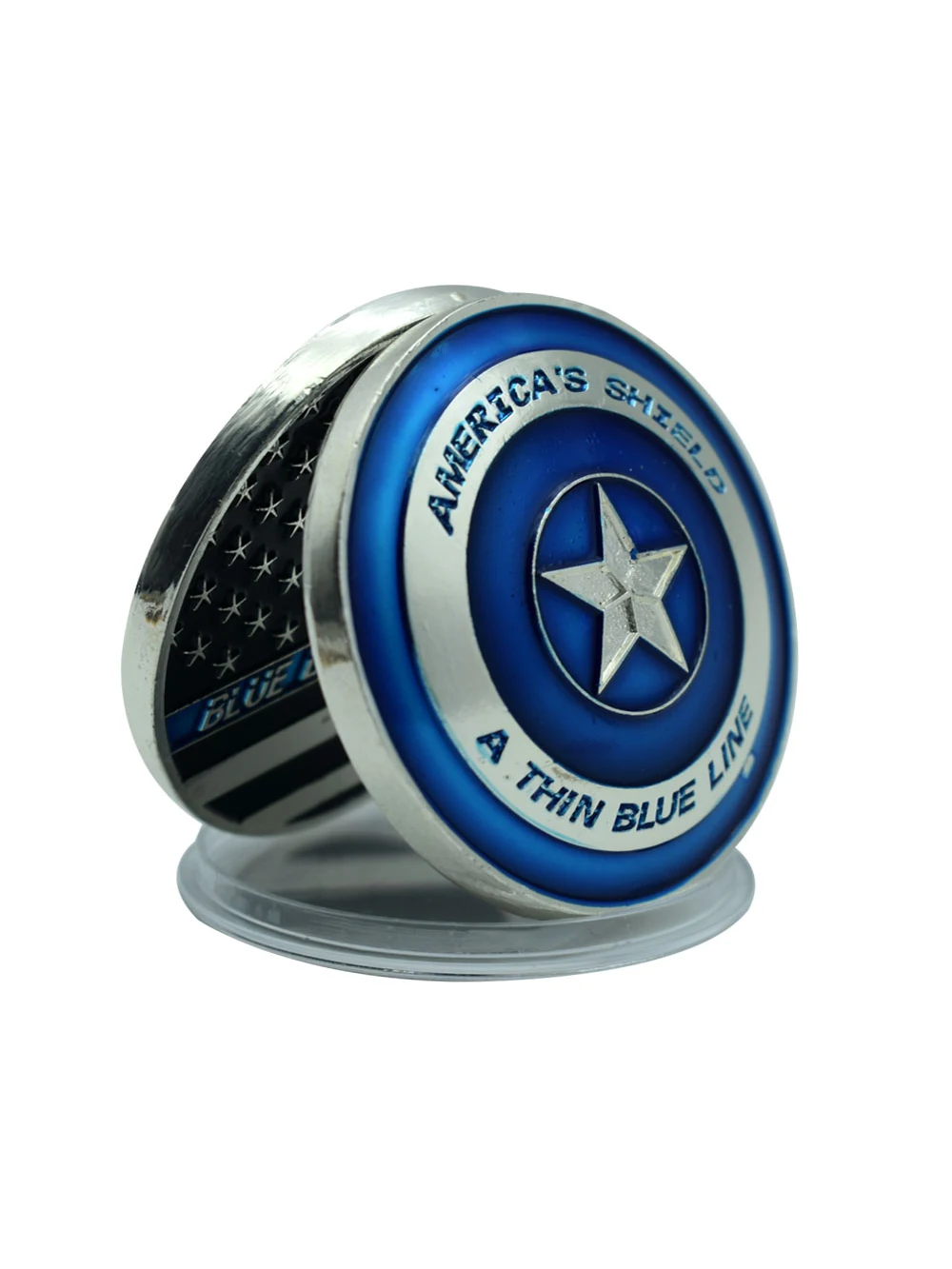 America's Blue Shield BLUE LIVES MATTER Silver Plated Coins Blue Commemorative Metal Challenge Coins Funny Gifts for Kids
America's Blue Shield BLUE LIVES MATTER Silver Plated Coins Blue Commemorative Metal Challenge Coins Funny Gifts for Kids