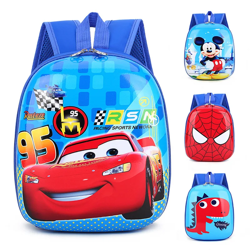 

Disney Marvel Spiderman Backpack Children Cartoon Frozen Mcqueen Cars Animal Design Bag Girls Boys Kindergarten Schoolbag Gift