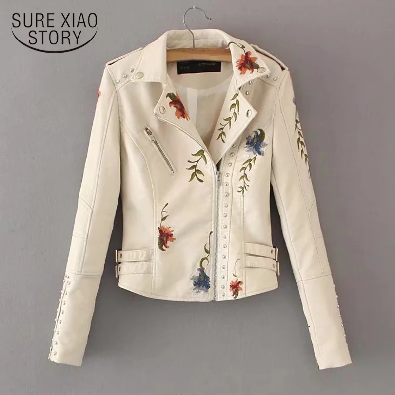 New Fashion Floral Print Embroidery PU Women Jacket Coat Faux Soft Leather Tops Moto Biker Punk Women Outerwear Clothing 21741
New Fashion Floral Print Embroidery PU Women Jacket Coat Faux Soft Leather Tops Moto Biker Punk Women Outerwear Clothing 21741
