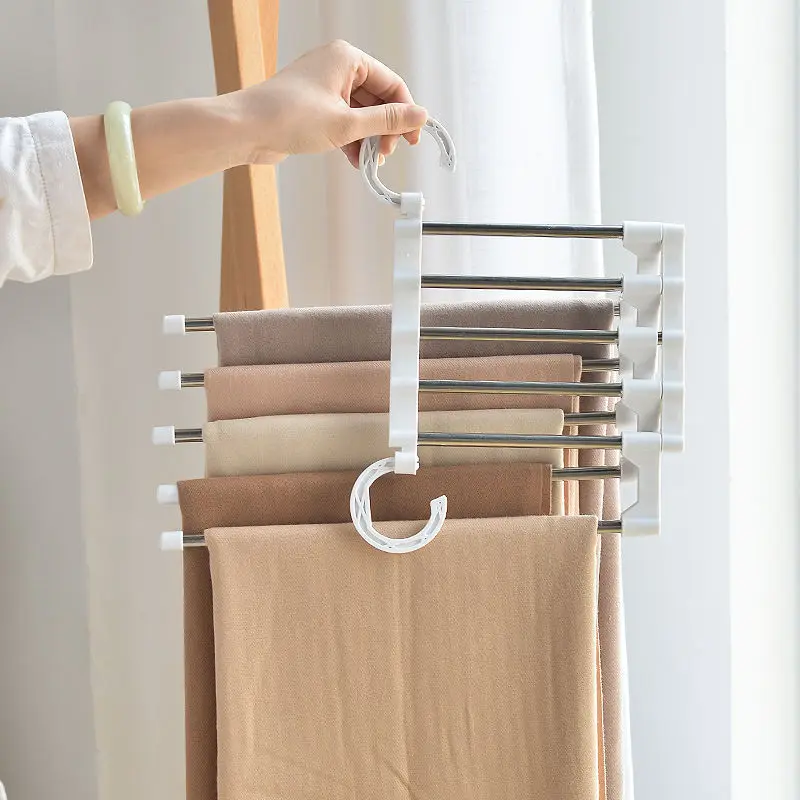 5 in 1 Multifunction Pant Rack Hnager Stainless Steel Wardrobe Adjustable Magic Trouser Hangers towel Shelves Closet Organizer
5 in 1 Multifunction Pant Rack Hnager Stainless Steel Wardrobe Adjustable Magic Trouser Hangers towel Shelves Closet Organizer