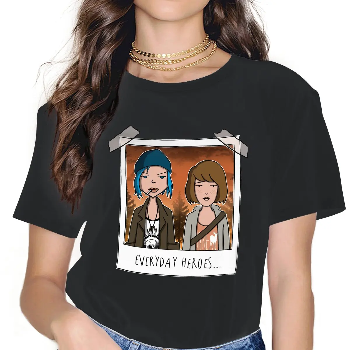 Strange World Women Tshirts Life is Strange What If Max Rachel Game Aesthetic Vintage Female Clothing Cotton Graphic Streetwear
Strange World Women Tshirts Life is Strange What If Max Rachel Game Aesthetic Vintage Female Clothing Cotton Graphic Streetwear