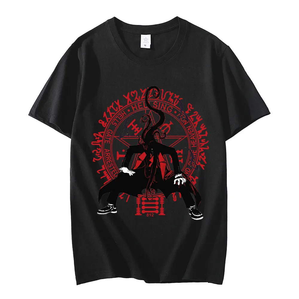 Футболка аниме Hellsing Ultimate Alucard, винтажные комиксы вампира, ужасы, мужские крутые повседневные Большие футболки, уличная одежда в стиле Харадзюку
Футболка аниме Hellsing Ultimate Alucard, винтажные комиксы вампира, ужасы, мужские крутые повседневные Большие футболки, уличная одежда в стиле Харадзюку