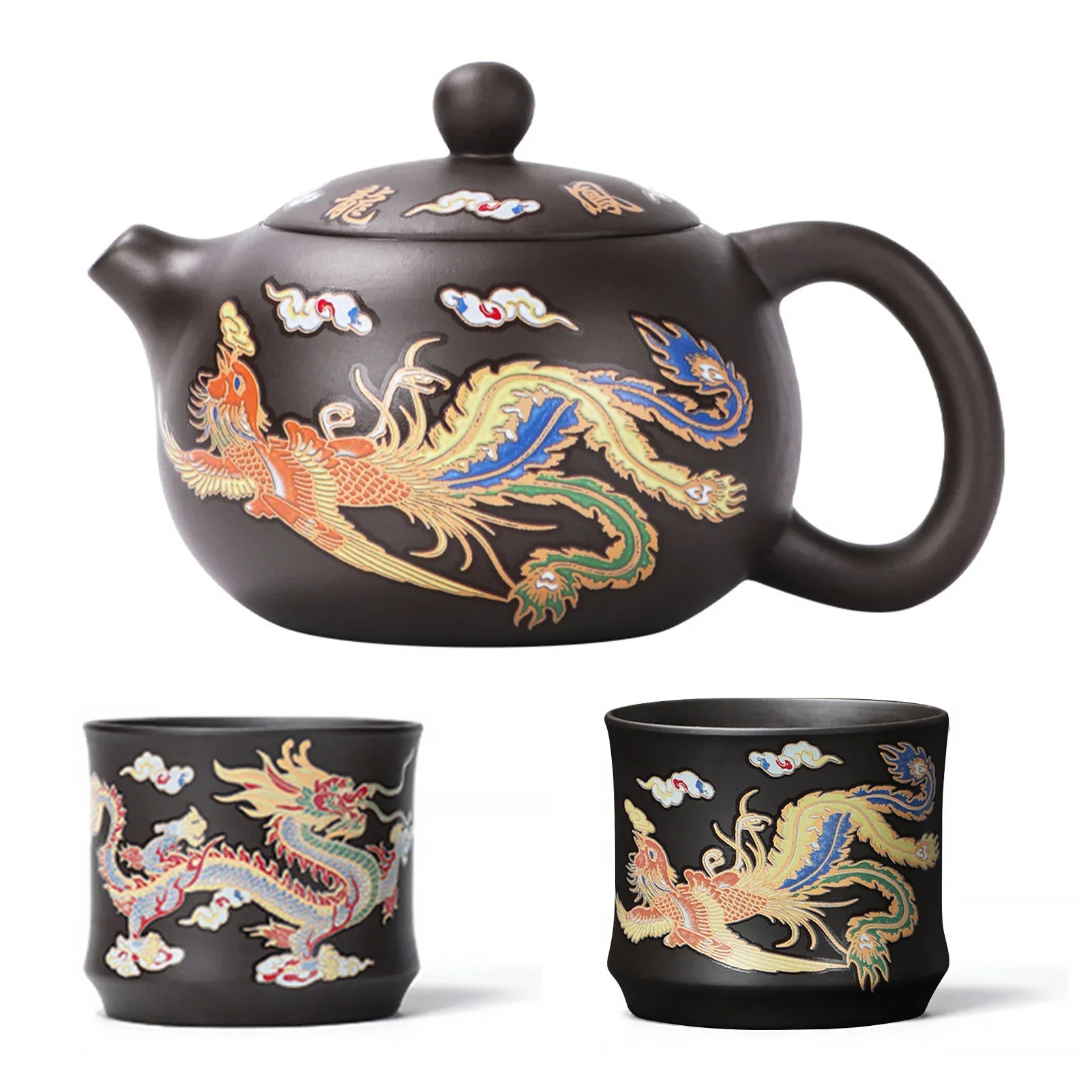 Ручной чайник из фиолетовой глины Dragons Phoenixs 201-300 мл
Ручной чайник из фиолетовой глины Dragons Phoenixs 201-300 мл