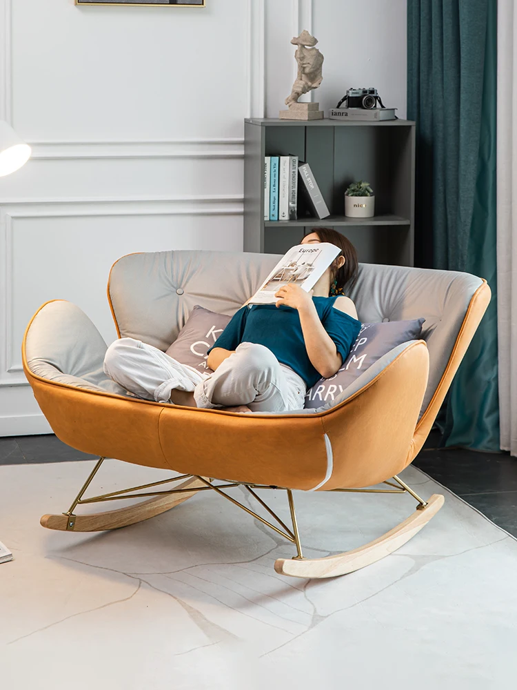 Rocking Chair Double Rocking Chair Home Reclining Chair Lazy Sofa Single Sofa Chair Balcony Lounge Chair
Rocking Chair Double Rocking Chair Home Reclining Chair Lazy Sofa Single Sofa Chair Balcony Lounge Chair