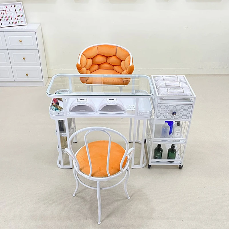 Tempered Glass Nail Table Manicure Double Layer Salon Furniture For Beauty Salon High-end Design Professional Manicure Table 
Tempered Glass Nail Table Manicure Double Layer Salon Furniture For Beauty Salon High-end Design Professional Manicure Table