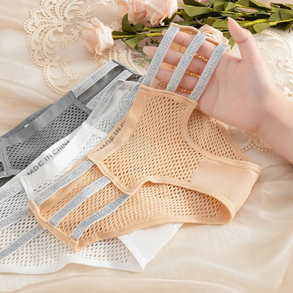 Women Fishnet Briefs Sweet Bandage Hollow Mesh Panties Elastic Breathable Thong Low Waist Underpants Underwear Female Lingerie
Women Fishnet Briefs Sweet Bandage Hollow Mesh Panties Elastic Breathable Thong Low Waist Underpants Underwear Female Lingerie