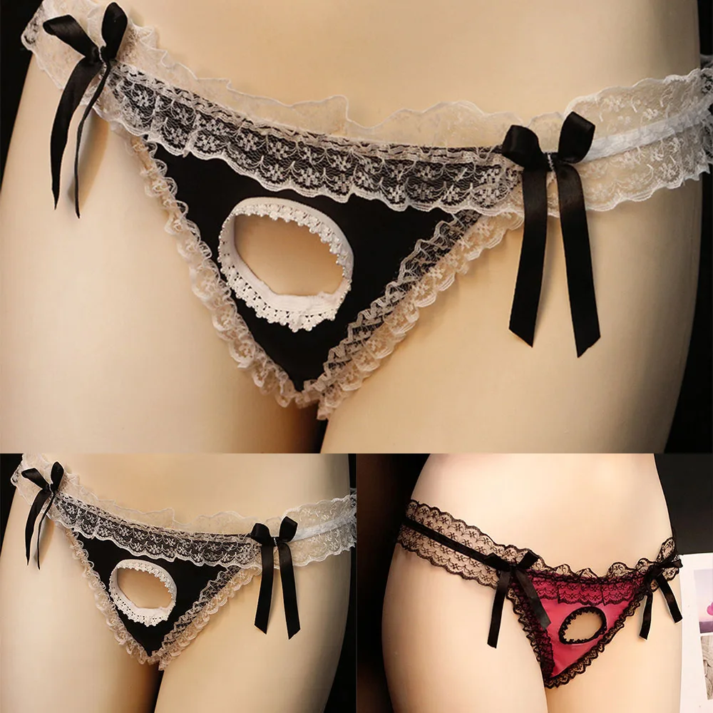Men Sexy Lace Pouch Breathable Sissy Bikini Women Briefs Unisex Open File Panties Underwear Underpants with Holes
Men Sexy Lace Pouch Breathable Sissy Bikini Women Briefs Unisex Open File Panties Underwear Underpants with Holes