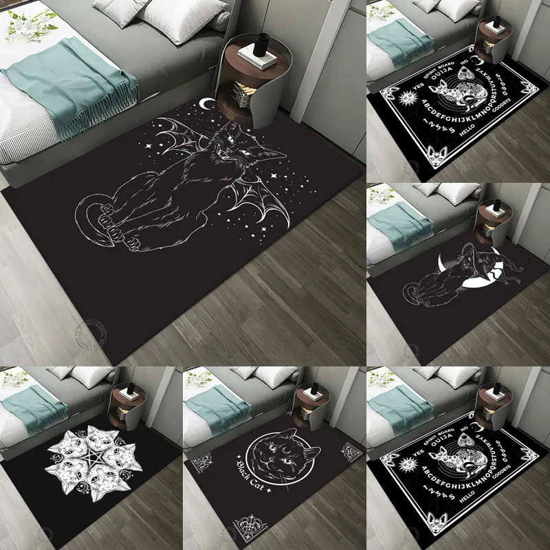 Witchcraft Black Cat Prayer mat Picnic mat Yoga living room crawling mat doormat games area washroom floor mat area rug 
Witchcraft Black Cat Prayer mat Picnic mat Yoga living room crawling mat doormat games area washroom floor mat area rug