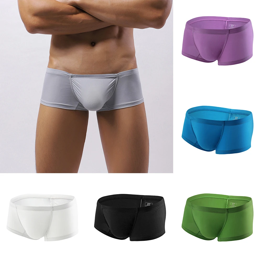 Men Ice Silk Boxer Shorts Low Rise Breathable Briefs Big Bulge Pouch Panties Comfort Fit Male Underpants Elastic Lingerie S-XL
Men Ice Silk Boxer Shorts Low Rise Breathable Briefs Big Bulge Pouch Panties Comfort Fit Male Underpants Elastic Lingerie S-XL