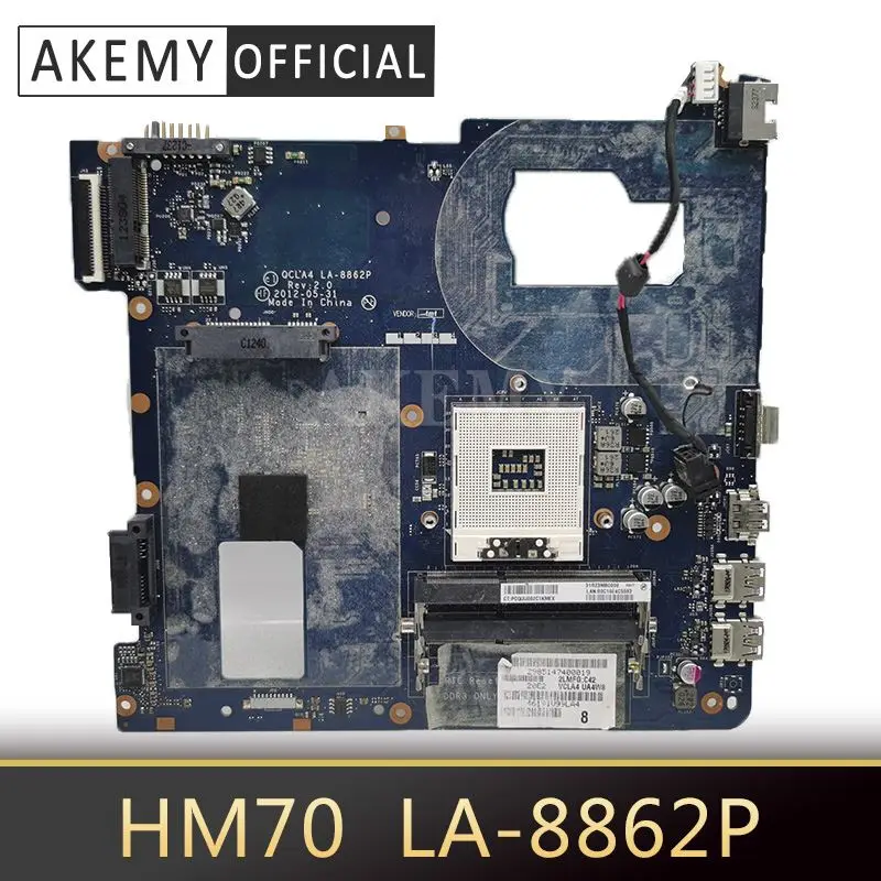 Материнская плата для ноутбука AKemy для Samsung NP350V5C, NP350V5X, материнская плата для ПК HM70, QCLA4 LA-8862P BA59-03539A использованная DDR3
Материнская плата для ноутбука AKemy для Samsung NP350V5C, NP350V5X, материнская плата для ПК HM70, QCLA4 LA-8862P BA59-03539A использованная DDR3