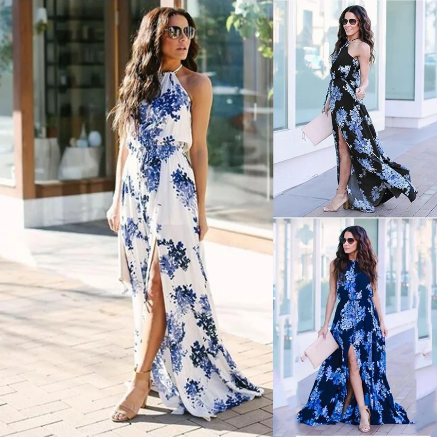 Boho Print Sleeveless Waist Dress Women Fashion Hot Selling Women's Bohemian Waist Slit Sleeveless High Neck Floor-Length Dress 
Boho Print Sleeveless Waist Dress Women Fashion Hot Selling Women's Bohemian Waist Slit Sleeveless High Neck Floor-Length Dress