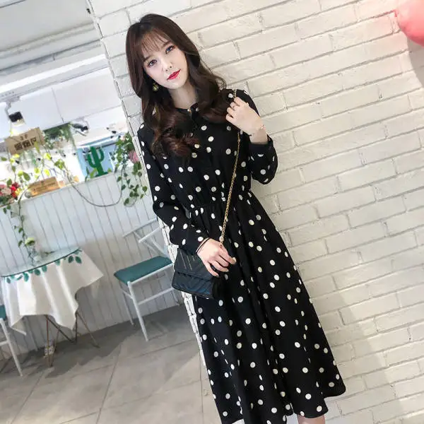 2021 Autumn Chiffon Dress Women's Blk New Elegant Slim Slimming Shirt Bottoming Floral Dress For Women
2021 Autumn Chiffon Dress Women's Blk New Elegant Slim Slimming Shirt Bottoming Floral Dress For Women