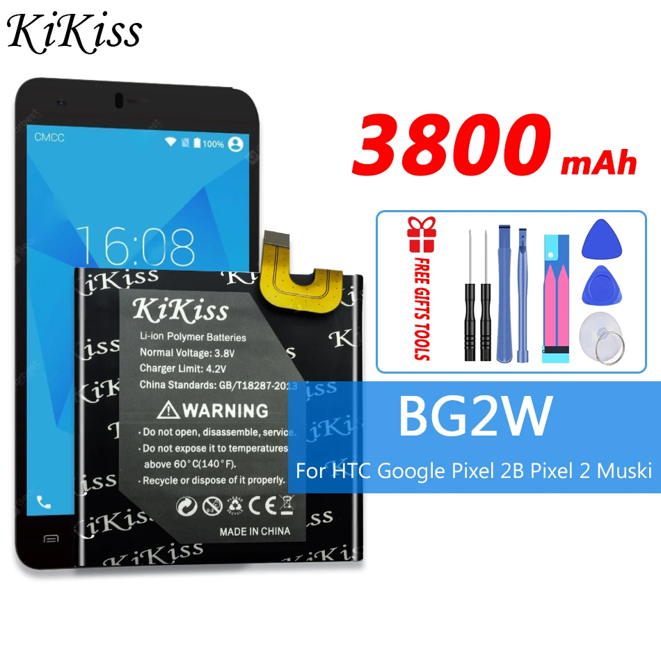 3800mAh High Capacity Battery BG2W For HTC Google Pixel 2B Pixel 2 Muski Mobile Phone Battery Big Power
3800mAh High Capacity Battery BG2W For HTC Google Pixel 2B Pixel 2 Muski Mobile Phone Battery Big Power