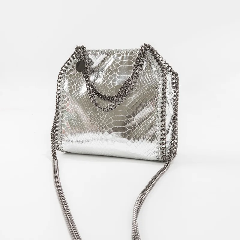 Women's Bag Metal Chain Small Square Crossbody Bags Trendy Snake Pattern Lady Messenger Phone Bag Females Handbags 
Women's Bag Metal Chain Small Square Crossbody Bags Trendy Snake Pattern Lady Messenger Phone Bag Females Handbags