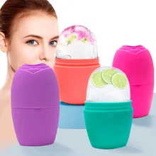 Skin Care Face Lifting Contouring Tool Silicone Ice Cube Trays Ice Globe Ice Balls Face Massager Facial Roller Reduce Acne