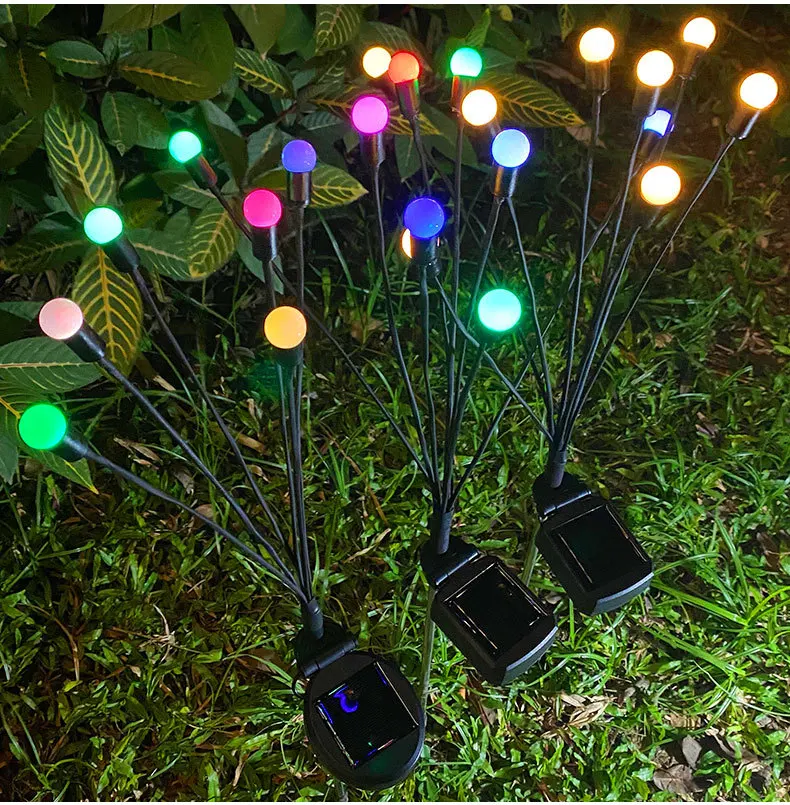 Outdoor Solar Ball Lawn Lamp Garden Light Starburst Swaying Firefly Lamp for Wedding New Year Party Yard Patio Path Decoration
Outdoor Solar Ball Lawn Lamp Garden Light Starburst Swaying Firefly Lamp for Wedding New Year Party Yard Patio Path Decoration