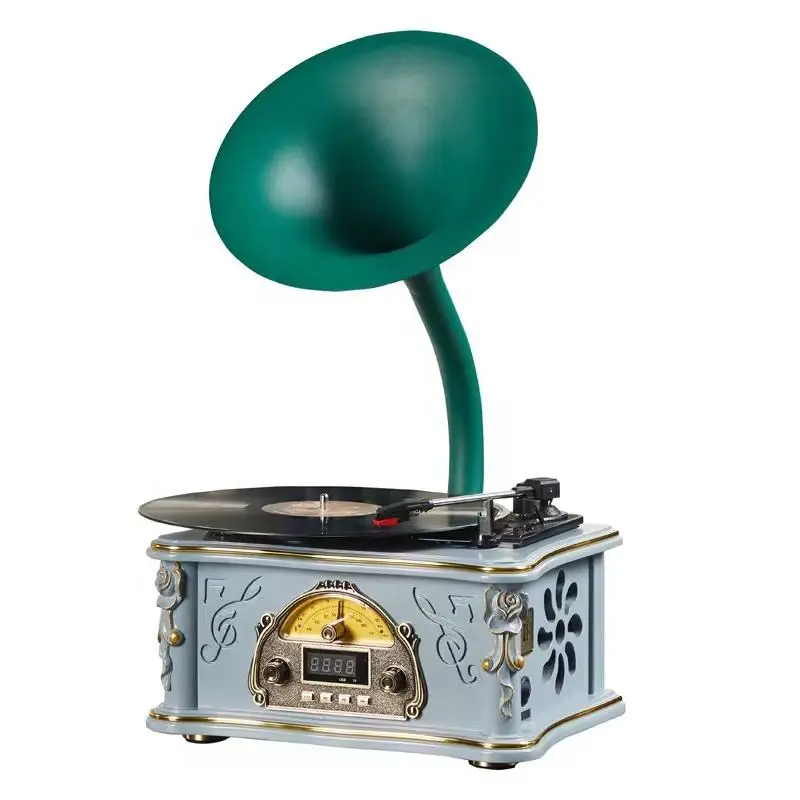 Retro Turntable Vinyl Player Online Wood Vintage Phonograph Wireless Bluetooth4.0 Speaker Vintage Gramophone Record Player
Retro Turntable Vinyl Player Online Wood Vintage Phonograph Wireless Bluetooth4.0 Speaker Vintage Gramophone Record Player
