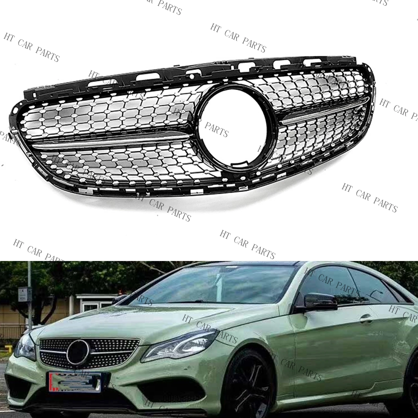 For Mercedes Benz W212 E Class E200 E250 E350 E550 2014-2016 1PCS Black Diamond Style Front Bumper Grille Cover
For Mercedes Benz W212 E Class E200 E250 E350 E550 2014-2016 1PCS Black Diamond Style Front Bumper Grille Cover