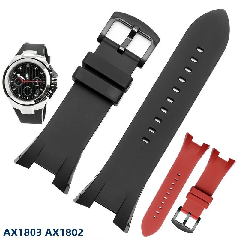 Ремешок силиконовый для часов Armani Ax1803 1802 1050, водонепроницаемый спортивный резиновый браслет, мужской черный ремешок для часов, аксессуары 31,14 мм
Ремешок силиконовый для часов Armani Ax1803 1802 1050, водонепроницаемый спортивный резиновый браслет, мужской черный ремешок для часов, аксессуары 31,14 мм