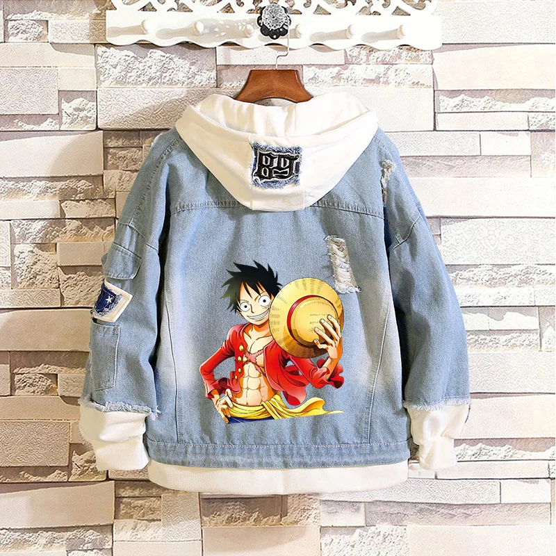 One Piece Cosplay Denim Jackets Anime Cartoon Print Denim Hoodies & Sweatshirts Unisex Autumn Patchwork Outerwear Coats
One Piece Cosplay Denim Jackets Anime Cartoon Print Denim Hoodies & Sweatshirts Unisex Autumn Patchwork Outerwear Coats
