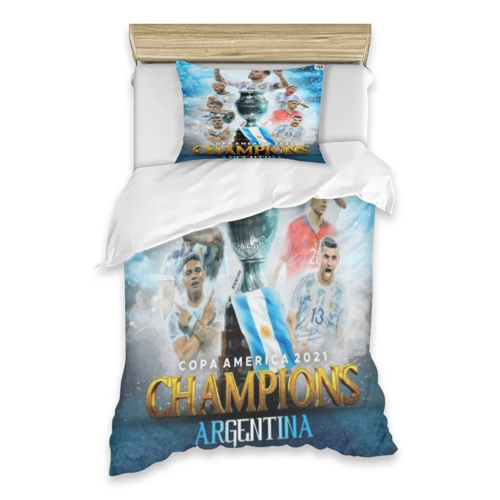

Пододеяльник Аргентинской национальной сборной по футболу, одеяло с Месси, одиночное постельное белье, пододеяльники с индивидуальным дизайном