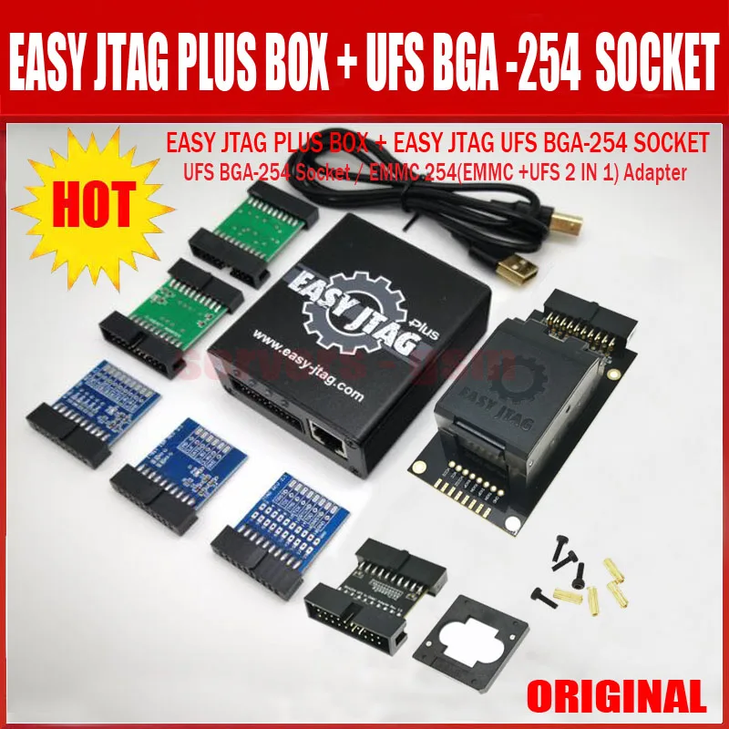 Новая версия 2022 года полный комплект Φ plus box Easy-Jtag + UFS адаптер/EMMC 254 - купить по