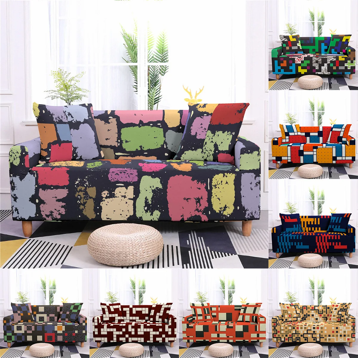 Doodle Square Pattern Stretch Dirt-proof Armchair Couch Covers Living Room Sofa Recliner Cover Washable Home Decor Accessories
Doodle Square Pattern Stretch Dirt-proof Armchair Couch Covers Living Room Sofa Recliner Cover Washable Home Decor Accessories