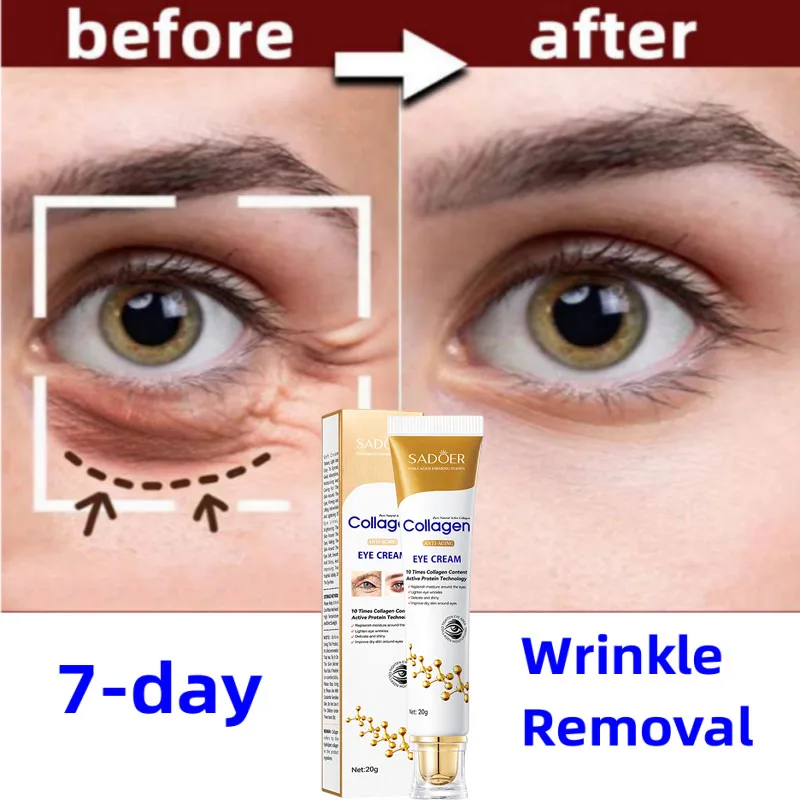 

Collagen Firming Lifting Eye Cream Wrinkle Remover Fade Fine Lines Dark Circles Eye Bags Anti Puffiness Nourishing Eye Skin Care