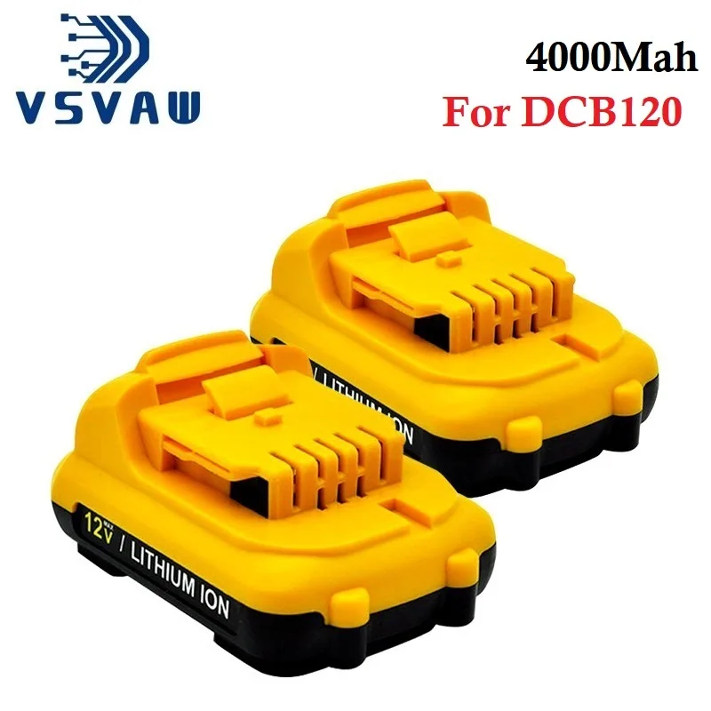 For Dewalt DCB120 DCB123 DCB125 DCB124 DCB122 DCD710 Replacement For Dewalt DCB127 12V 4.0Ah Batteries Power Tools Battery 2PCS
For Dewalt DCB120 DCB123 DCB125 DCB124 DCB122 DCD710 Replacement For Dewalt DCB127 12V 4.0Ah Batteries Power Tools Battery 2PCS
