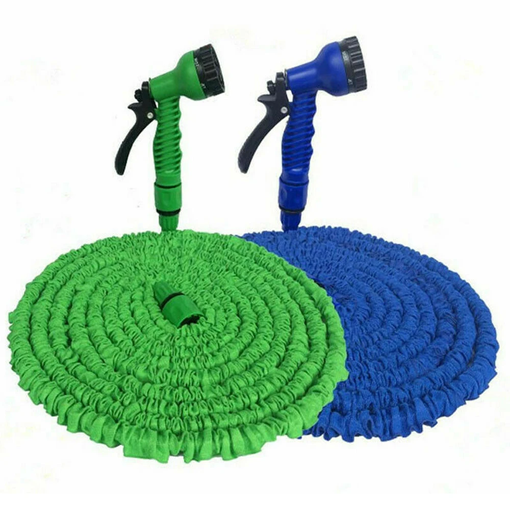 

Расширяемый садовый шланг, гибкая труба 25/50/75/100/125/150, расширяющаяся с распылителем, зеленая, синяя, для полива автомобильной мойки