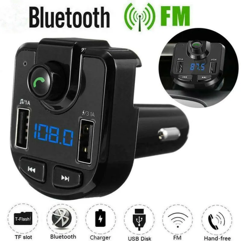 Car Wireless FM Transmitter Bluetooth Radio Adapter 2 USB Charger MP3 Music Player Handsfree Kit Auto Electronics Accessories
Car Wireless FM Transmitter Bluetooth Radio Adapter 2 USB Charger MP3 Music Player Handsfree Kit Auto Electronics Accessories