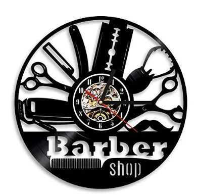 Black Barber Collection Hair Clipper Vinyl Record Wall Clock Clock Home Creative Decoration Clocks Wall Home Decor
Black Barber Collection Hair Clipper Vinyl Record Wall Clock Clock Home Creative Decoration Clocks Wall Home Decor