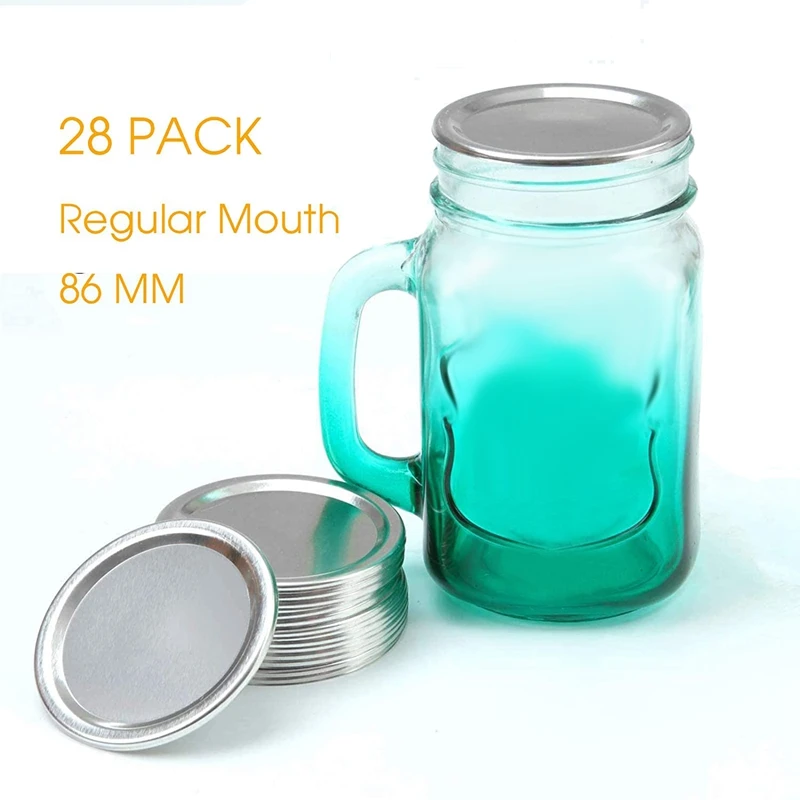 28 Pieces Wide Mouth Jar Lids Split-Type Sealing Lids Canning Jar Caps Lids Compatible With Jar,86 Mm (Silver)
28 Pieces Wide Mouth Jar Lids Split-Type Sealing Lids Canning Jar Caps Lids Compatible With Jar,86 Mm (Silver)