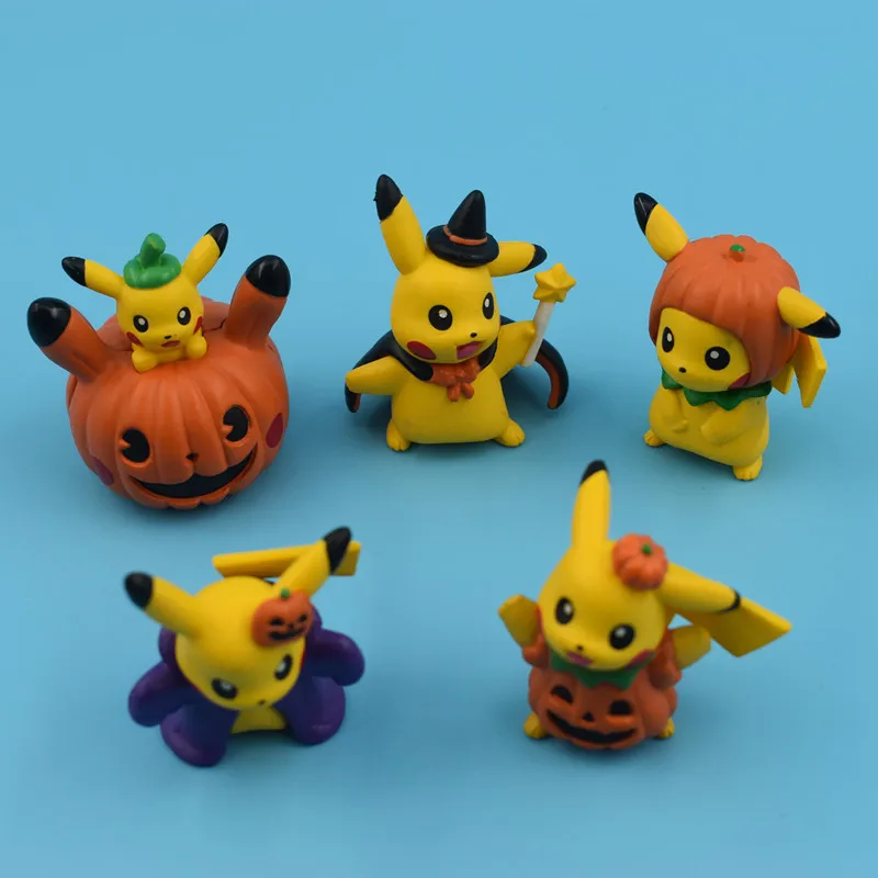 3-5cm 5pcs/Lot Pokemon Anime Figures PVC Halloween Pikachu Pumpkin Ornaments Collectibles Kids Toys Birthday Gifts
3-5cm 5pcs/Lot Pokemon Anime Figures PVC Halloween Pikachu Pumpkin Ornaments Collectibles Kids Toys Birthday Gifts
