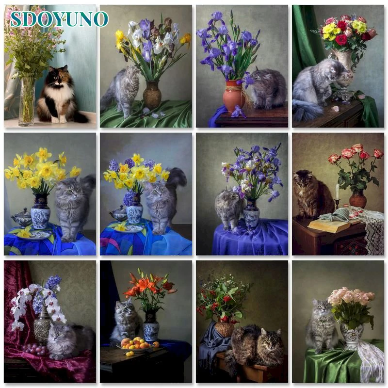 SDOYUNO Acrylic Painting by numbers Handpainted Cats Canvas painting Animals DIY Coloring by numbers Wall art Home decor
SDOYUNO Acrylic Painting by numbers Handpainted Cats Canvas painting Animals DIY Coloring by numbers Wall art Home decor