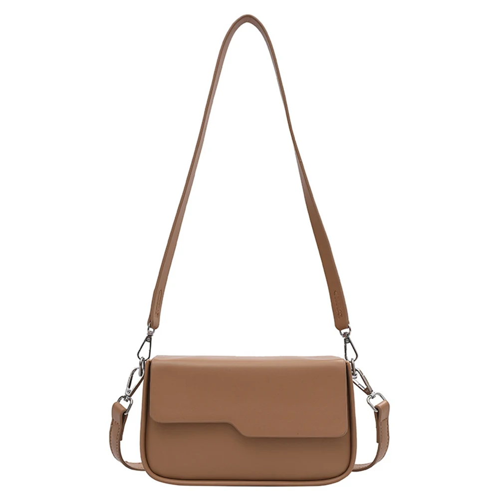 

Commuting Khaki Bags For Woman 2023 Fashion Baguette Bag Simple Underarm Shoulder Bag Foreign Crossbody Bag Everyday Collocation