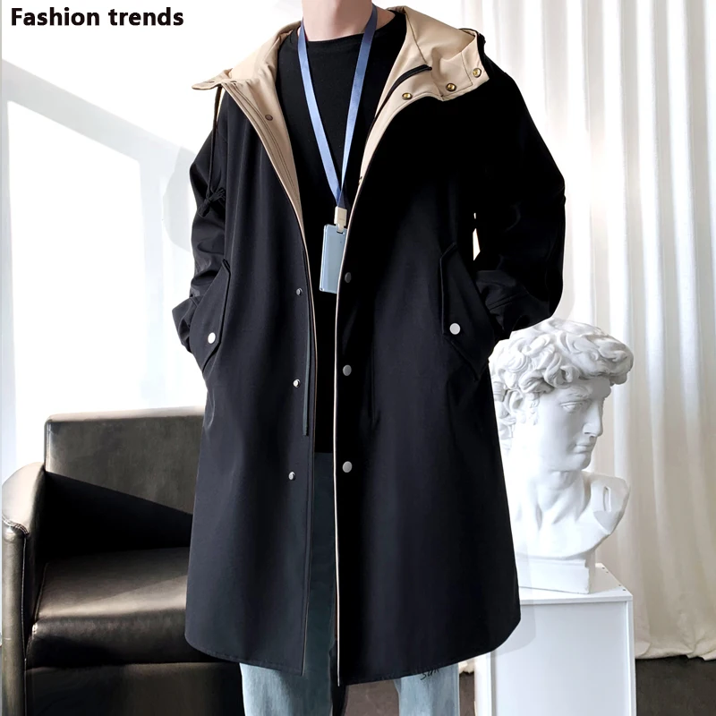 2023 autumn Men Trench Fashion England Style Long Trench Coat men's Casual Outerwear Jackets Windbreaker Brand Mens Clothing
2023 autumn Men Trench Fashion England Style Long Trench Coat men's Casual Outerwear Jackets Windbreaker Brand Mens Clothing