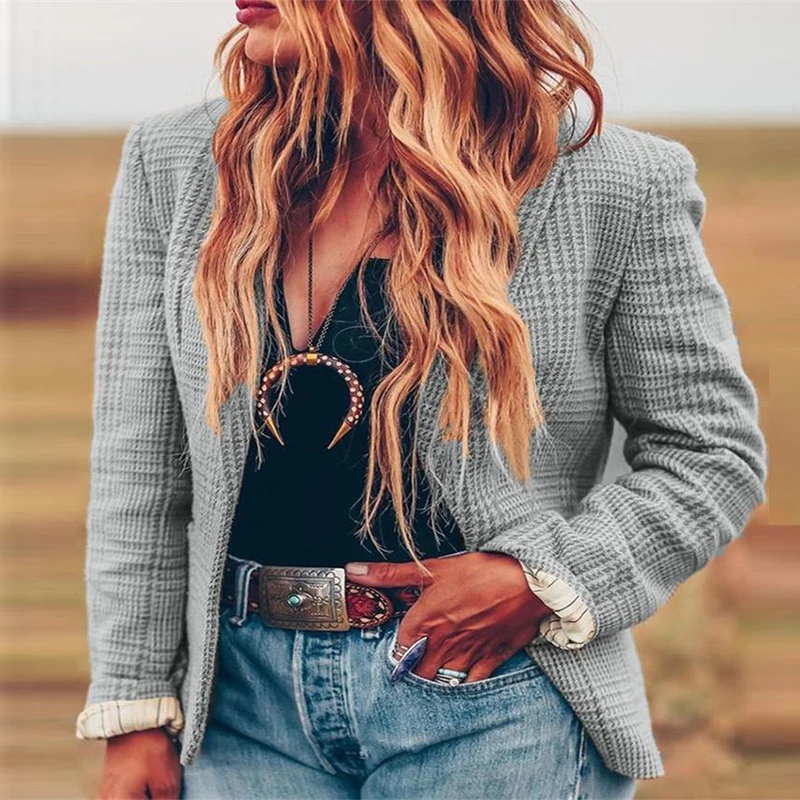 Vintage Pattern Print Woolen Jacket Coats Women Elegant Turn-down Collar Autumn Outerwears Winter Long Sleeve Casual Suit Blazer
Vintage Pattern Print Woolen Jacket Coats Women Elegant Turn-down Collar Autumn Outerwears Winter Long Sleeve Casual Suit Blazer