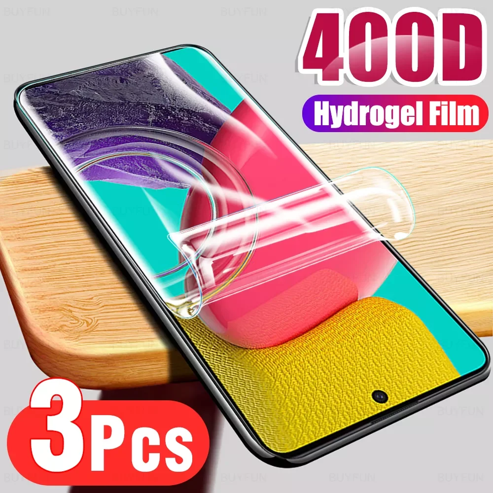 3pcs Safety Hydrogel Film For Samsung Galaxy M53 6.7'' Phone Screen Protective Sumsung Samsong M 53 M53 53M HD Film Not
3pcs Safety Hydrogel Film For Samsung Galaxy M53 6.7'' Phone Screen Protective Sumsung Samsong M 53 M53 53M HD Film Not