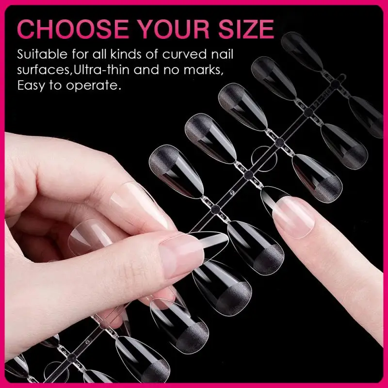 Non-engraving semi-frosted wear armor piece 120 piece bag transparent non-marking fake nails all pasted frosted nail piece
Non-engraving semi-frosted wear armor piece 120 piece bag transparent non-marking fake nails all pasted frosted nail piece