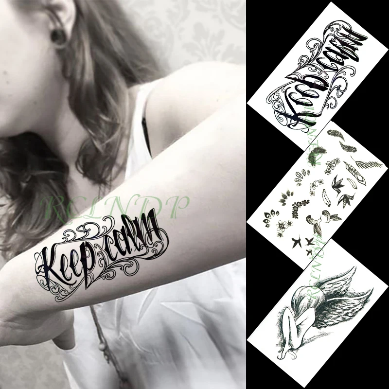Waterproof Temporary Tattoo Sticker angel wings bird feather letter small art tatto flash tatoo fake tattoos for women men kid
Waterproof Temporary Tattoo Sticker angel wings bird feather letter small art tatto flash tatoo fake tattoos for women men kid