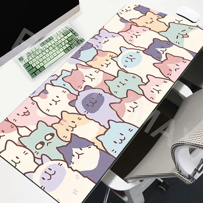 Cute Cat Mouse Pad Gamer Mousepads Big Mousepad XXL Mouse Mat Kawaii Large Keyboard Mat 90x40cm Desktop Pads For Computer
Cute Cat Mouse Pad Gamer Mousepads Big Mousepad XXL Mouse Mat Kawaii Large Keyboard Mat 90x40cm Desktop Pads For Computer