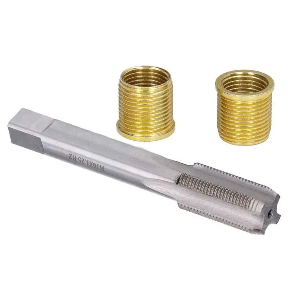 Thread Inserts Thread Tap Galvanized M14X1.25 Inserts M16X1.25 Tap Kit STANDARD THREAD Stainless Steel Durable
Thread Inserts Thread Tap Galvanized M14X1.25 Inserts M16X1.25 Tap Kit STANDARD THREAD Stainless Steel Durable