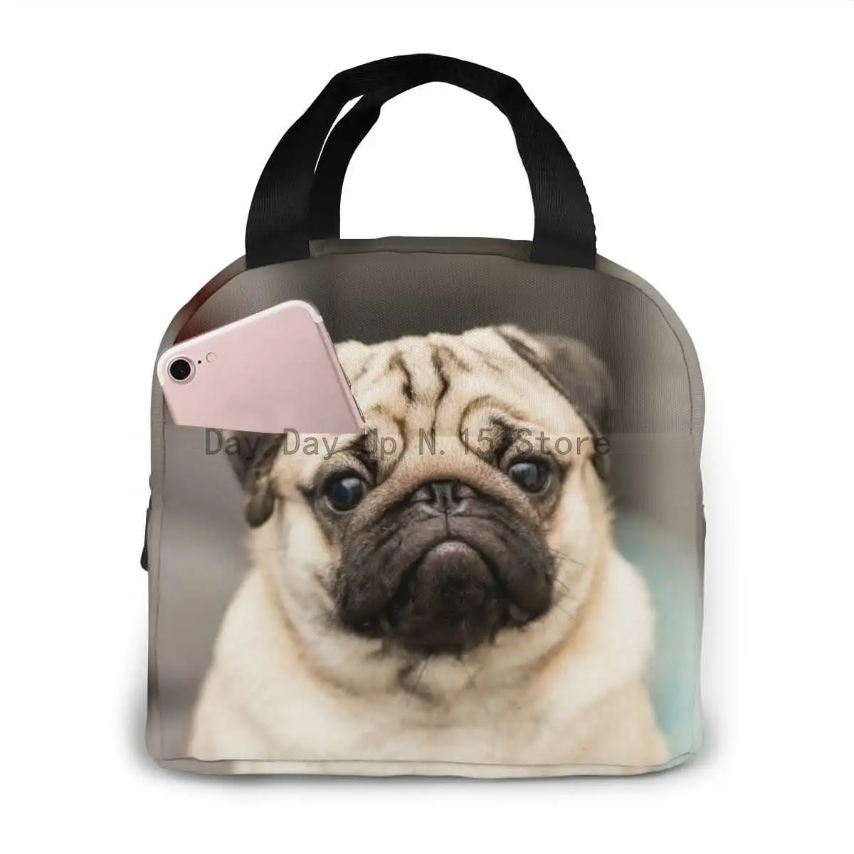 Cute Pug Dog Have Question Cooler Lunch Box Portable Insulated Lunch Bag Thermal Food Picnic Lunch Bags
Cute Pug Dog Have Question Cooler Lunch Box Portable Insulated Lunch Bag Thermal Food Picnic Lunch Bags